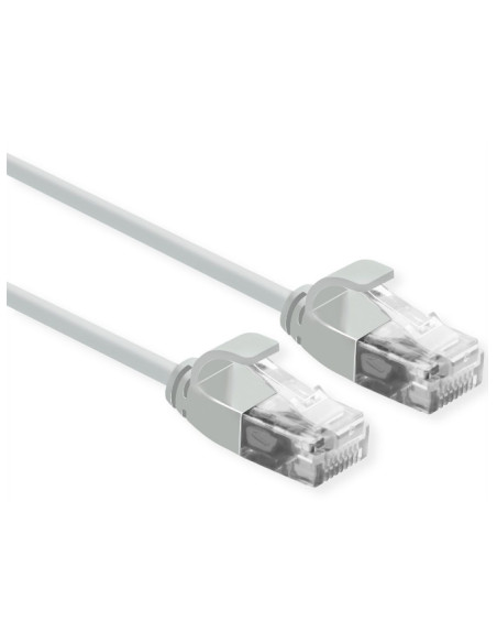 CAVO RETE UTP CAT.6A 0,3MT SLIM LSO GRIGIO NO SCHERMATO PER DATA CENTER