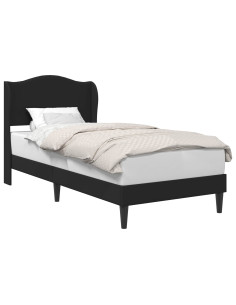 Struttura del letto con testiera Nero 80 x 200 cm Similpelle 2