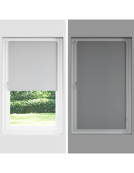 Tenda a Rullo Oscurante 130x150 cm Larghezza Tessuto 126,6 cm
