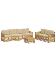 Set divani Legno di Acacia Massello 2