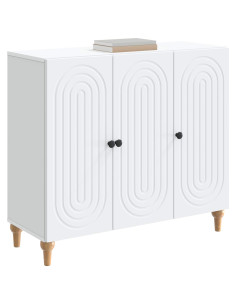 Credenza Bianco 89 x 34,5 x 80 cm Legno ingegnerizzato 2
