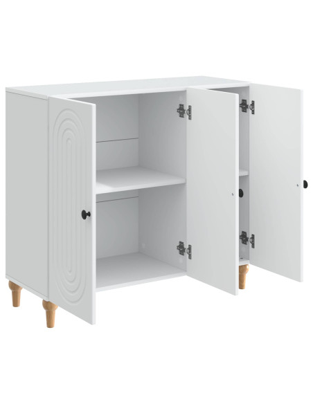 Credenza Bianco 89 x 34,5 x 80 cm Legno ingegnerizzato