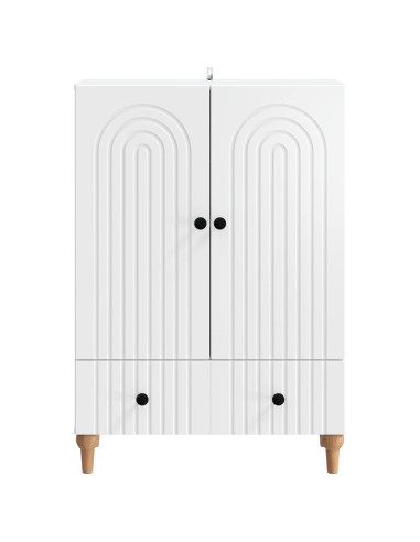 Credenza Bianco 66 x 34,5 x 95 cm Legno ingegnerizzato