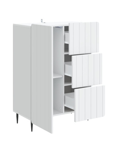 Credenza Bianco 66 x 34,5 x 91,5 cm Legno ingegnerizzato