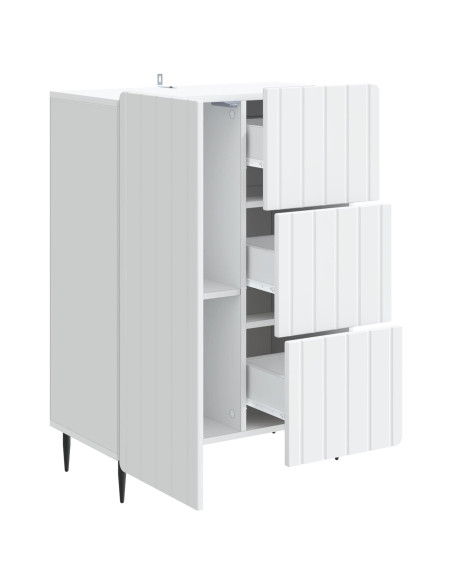 Credenza Bianco 66 x 34,5 x 91,5 cm Legno ingegnerizzato