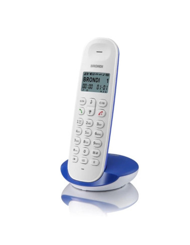 BRONDI TELEFONO CORDLESS LOTUS BIANCO BLU