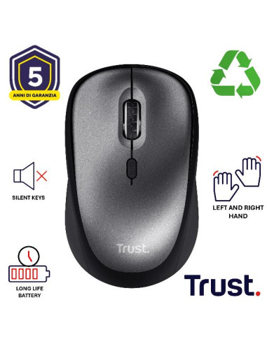 YVI+ WIRELESS MOUSE ECO BLACK