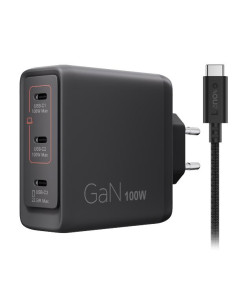 USB-C 100W GAN CHARGER BLACK -EU 2