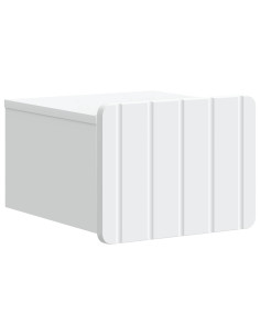 Mobiletto da notte a muro con cassetto Bianco 33 x 34,5 x 24 cm