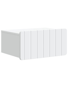 Mobiletto da notte a muro con cassetto Bianco 49 x 34,5 x 24 cm
