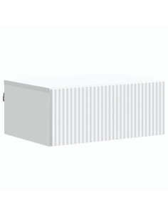 Mobiletto da notte a muro con cassetto Bianco 49 x 34,5 x 20 cm