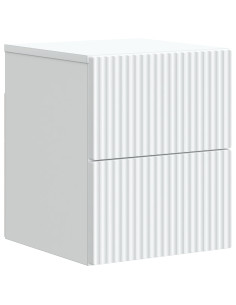 Mobiletto da notte a muro con cassetto Bianco 33 x 34,5 x 40 cm