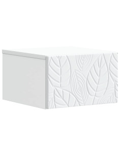 Mobiletto da notte a muro Bianco 49 x 34,5 x 20 cm