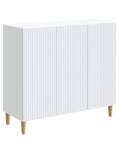 Credenza Bianco 89 x 34,5 x 80 cm Legno ingegnerizzato