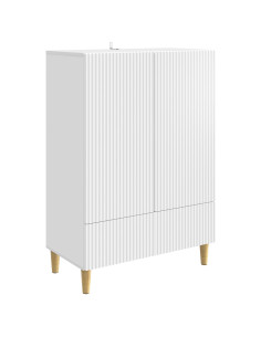 Credenza Bianco 66 x 34,5 x 95 cm Legno ingegnerizzato