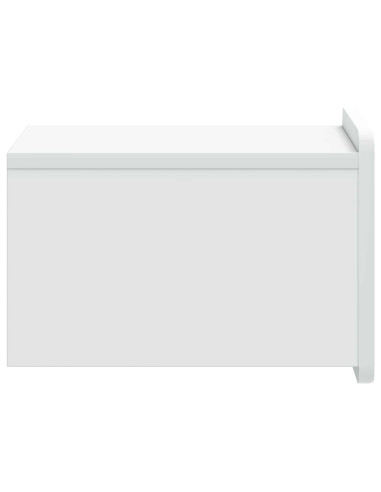 Mobiletto da notte a muro con cassetto Bianco 33 x 34,5 x 24 cm