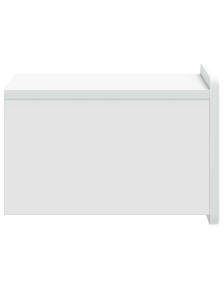 Mobiletto da notte a muro con cassetto Bianco 33 x 34,5 x 24 cm