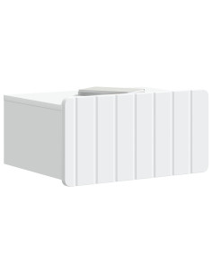 Mobiletto da notte a muro con cassetto Bianco 49 x 34,5 x 24 cm 2