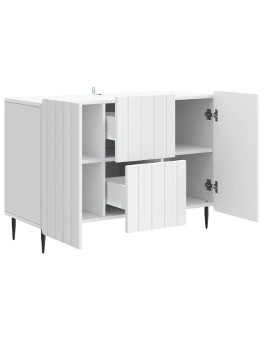 Credenza Bianco 89 x 34,5 x 62 cm Legno ingegnerizzato