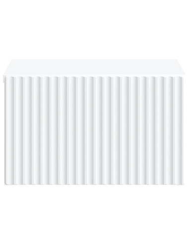 Mobiletto da notte a muro con cassetto Bianco 33 x 34,5 x 20 cm