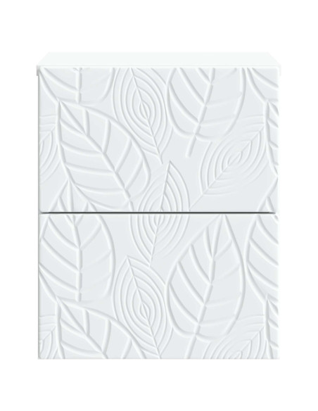 Mobiletto da notte a muro Bianco 34,5 x 33 x 40 cm