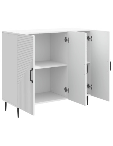 Credenza Bianco 89 x 34,5 x 80 cm Legno ingegnerizzato