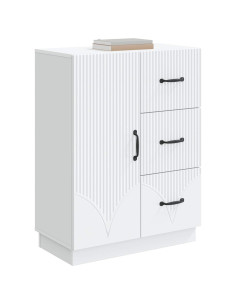 Credenza Bianco 66 x 34,5 x 87 cm Legno ingegnerizzato 2