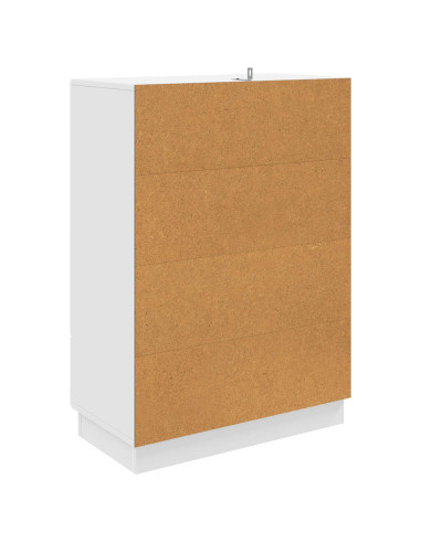 Credenza Bianco 66 x 34,5 x 92 cm Legno ingegnerizzato