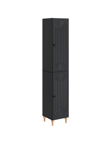 Set di armadi 2 pcs Nero Legno ingegnerizzato