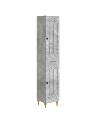 Set di armadi 2 pcs Grigio Cemento Legno ingegnerizzato