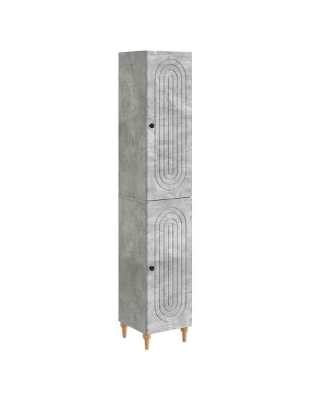 Set di armadi 2 pcs Grigio Cemento Legno ingegnerizzato