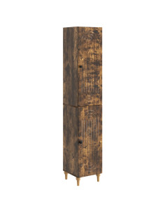 Set di armadi 2 pcs Rovere Fumo Legno ingegnerizzato