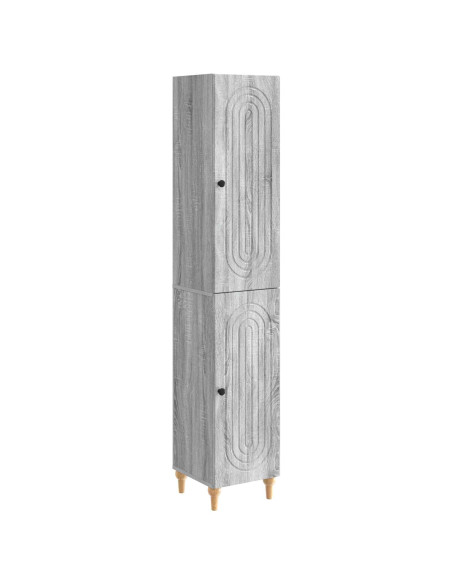 Set di armadi 2 pcs Sonoma grigio Legno ingegnerizzato