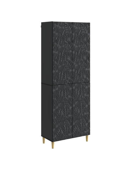 Set di armadi 2 pcs Nero Legno ingegnerizzato
