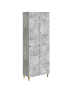 Set di armadi 2 pcs Grigio Cemento Legno ingegnerizzato