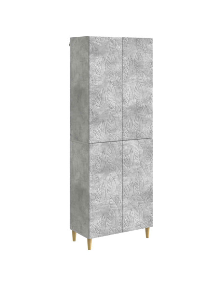Set di armadi 2 pcs Grigio Cemento Legno ingegnerizzato