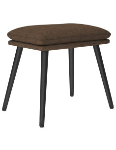 Poggiapiedi Marrone 45x29,5x35 cm in Tessuto 2