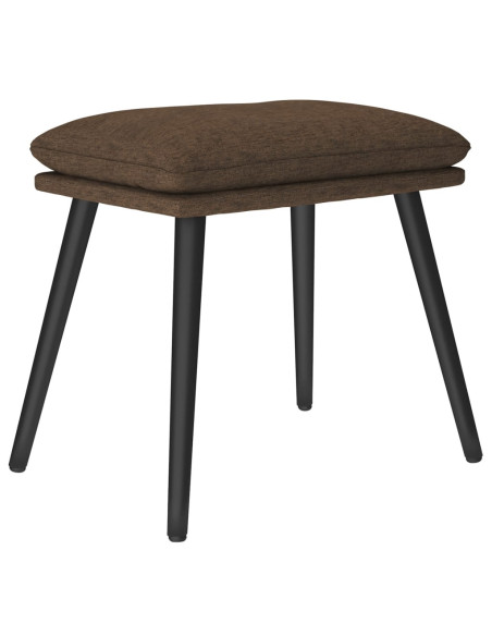 Poggiapiedi Marrone 45x29,5x35 cm in Tessuto