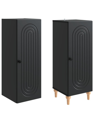 Set di armadi 2 pcs Nero Legno ingegnerizzato