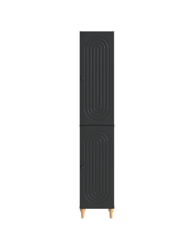 Set di armadi 2 pcs Nero Legno ingegnerizzato