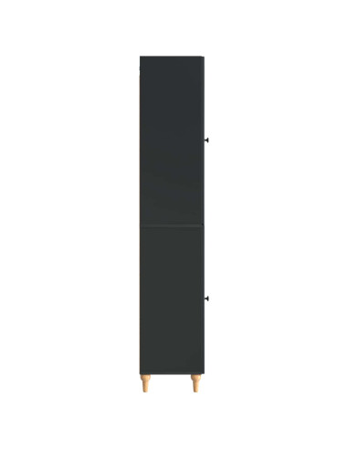 Set di armadi 2 pcs Nero Legno ingegnerizzato