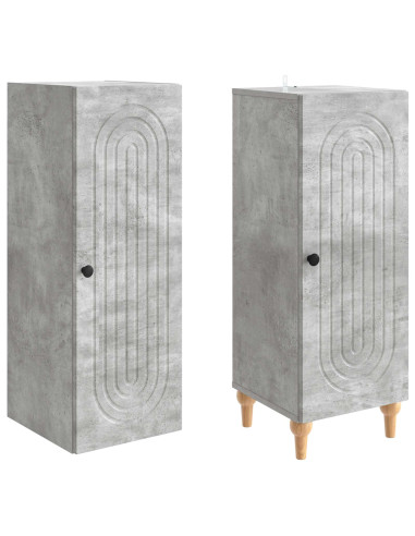 Set di armadi 2 pcs Grigio Cemento Legno ingegnerizzato