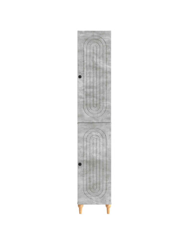 Set di armadi 2 pcs Grigio Cemento Legno ingegnerizzato