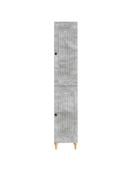 Set di armadi 2 pcs Grigio Cemento Legno ingegnerizzato