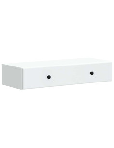Tavolino da Parete Laterale Bianco 87,5 x 34,5 x 17 cm