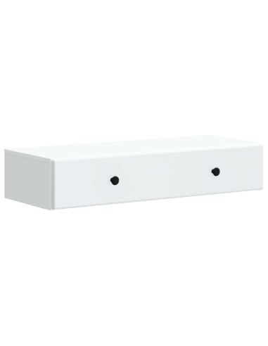 Tavolino da Parete Laterale Bianco 87,5 x 34,5 x 17 cm