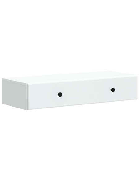 Tavolino da Parete Laterale Bianco 87,5 x 34,5 x 17 cm