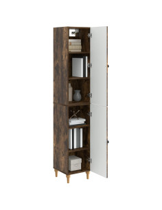 Set di armadi 2 pcs Rovere Fumo Legno ingegnerizzato 2