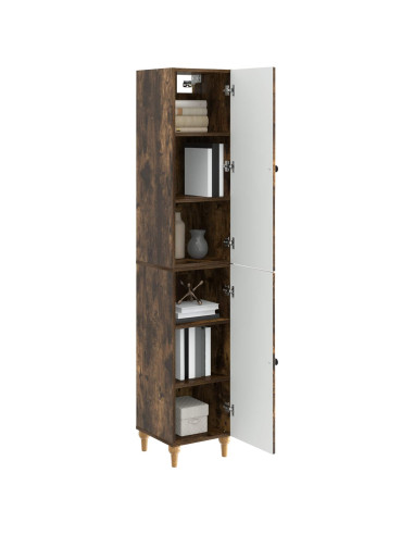 Set di armadi 2 pcs Rovere Fumo Legno ingegnerizzato