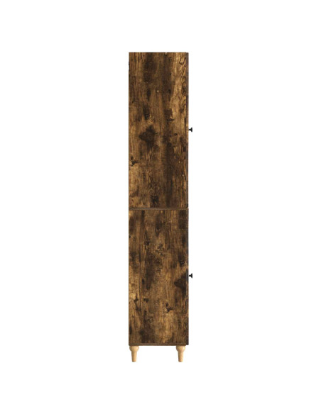 Set di armadi 2 pcs Rovere Fumo Legno ingegnerizzato